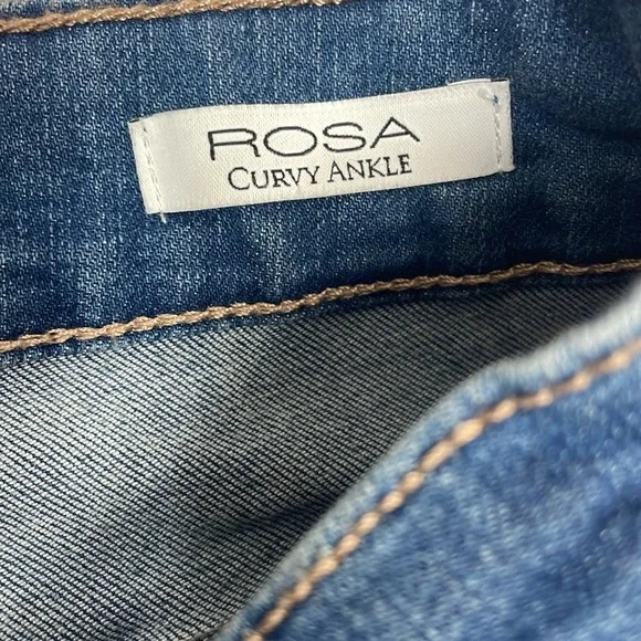 Sofia Jeans By Sofia Vergara Rosa Curvy Ankle Denim Jeans Frayed Hem 4 - Picture 13 of 16